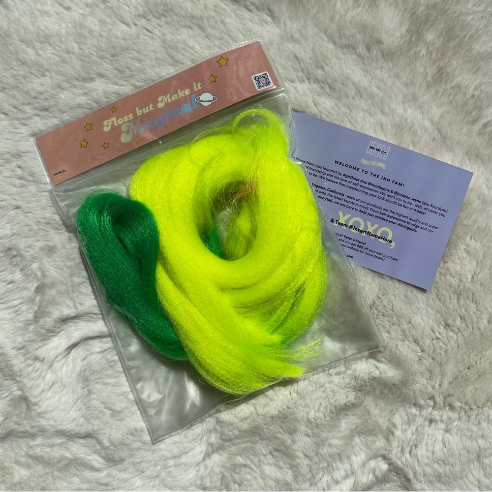 INH Hair Fairy Floss in Limeade